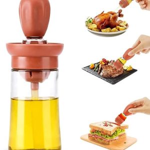 Mini Dispensador De Aceite + Cepillo